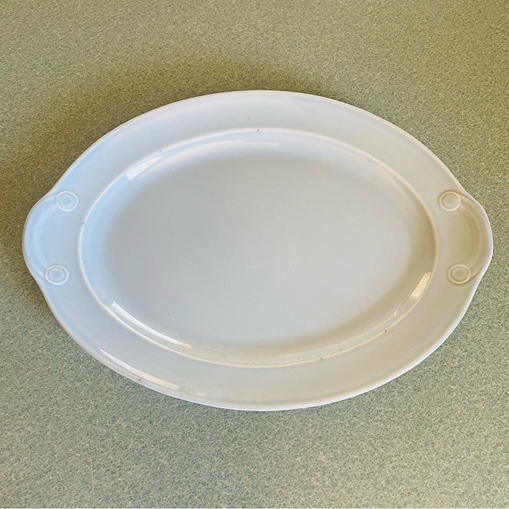 1940’s Lu-Ray Pastels Windsor Blue Oval Platter